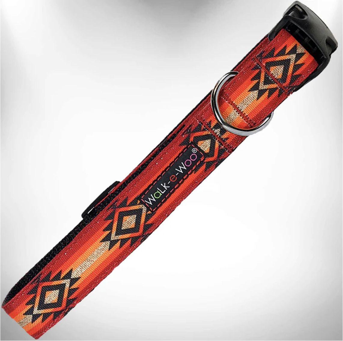 Walk-e-Woo Collar/Leash - Southwestern Sky Fire, Size: XS