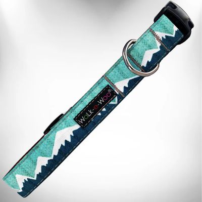Walk-e-Woo Collar/Leash - Snowcap Mountains Wintergreen