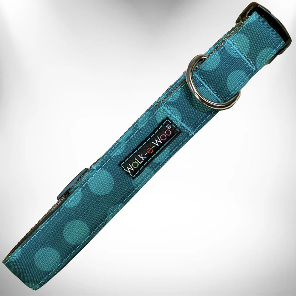 Walk-e-Woo Collar/Leash - Peacock, Size: XS