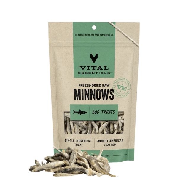 Vital Essentials Freeze Dried Dog Treats - Minnows
