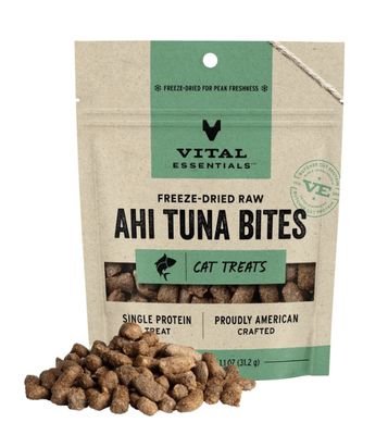 Vital Essentials Freeze Dried Cat Treats - Ahi Tuna Bites