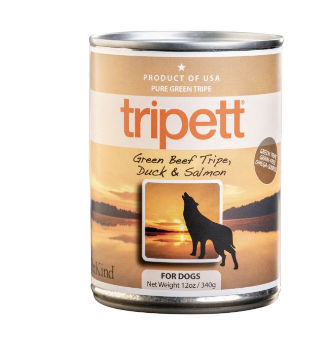 Tripett Wet Dog Food - Beef Tripe, Duck &amp; Salmon