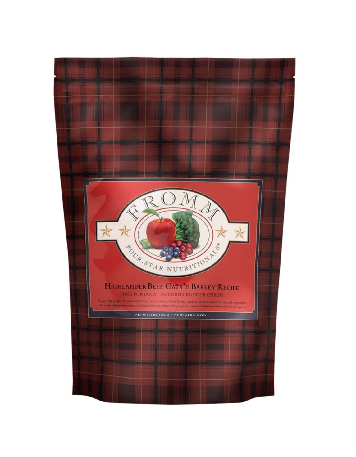 Fromm Four Star Dry Dog Food - Highlander Beef, Oats &amp; Barley