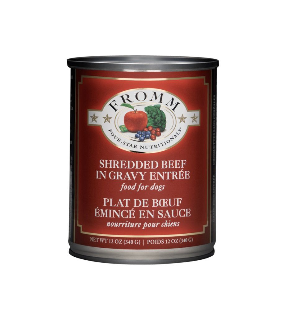 Fromm Four Star Wet Dog Food - Shredded Beef In Gravy