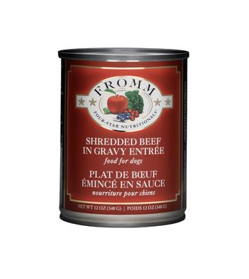 Fromm Four Star Wet Dog Food - Shredded Beef In Gravy