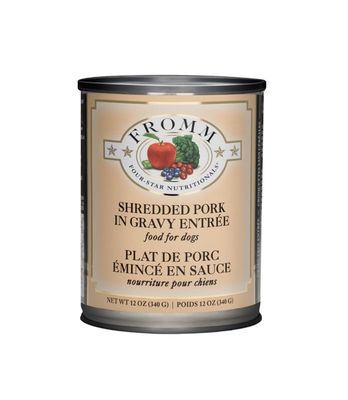 Fromm Four Star Wet Dog Food - Shredded Pork In Gravy