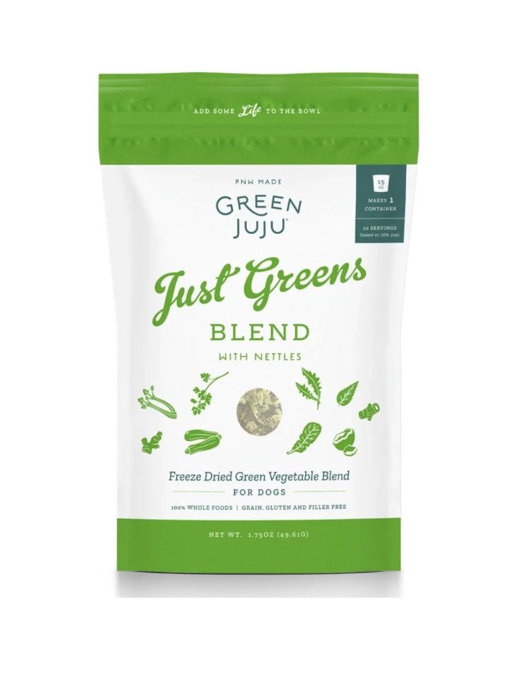 Green Juju Freeze-Dried Dog Topper - Just Greens Blend w/ Nettles