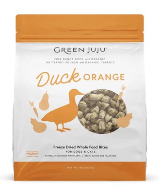 Green Juju Freeze-Dried Dog/Cat Topper - Duck Orange