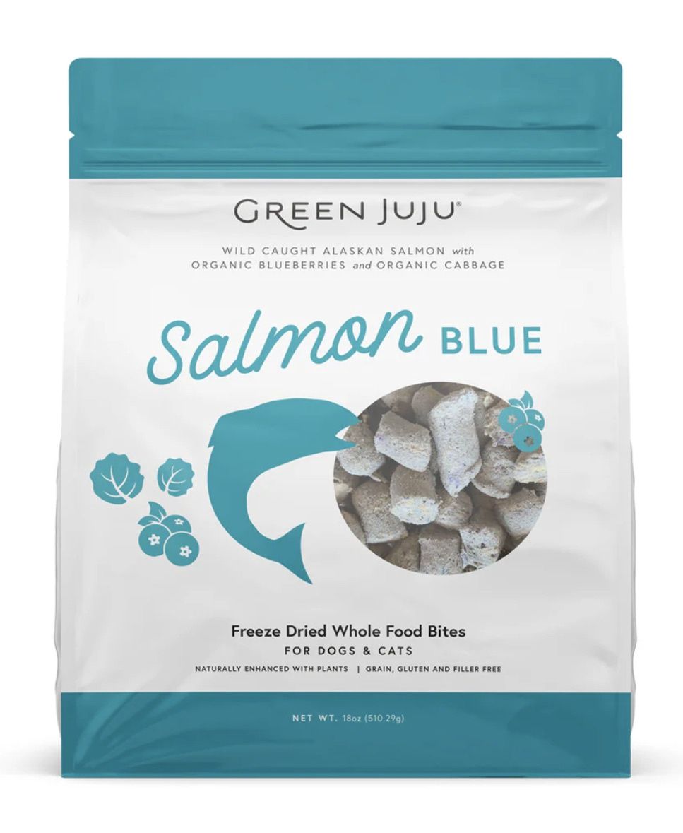 Green Juju Freeze-Dried Dog/Cat Topper - Salmon Blue