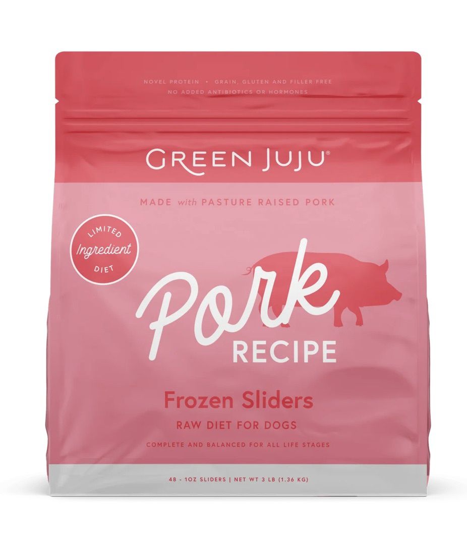 Green Juju Raw Dog Food - Pork, Size: 3lb