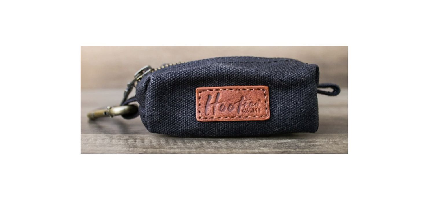 Hoot &amp; Co Poop Bag Holder, Colour: Black