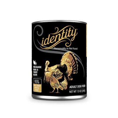 Identity Wet Dog Food - Quail, Turkey Broth &amp; Turkey Pate