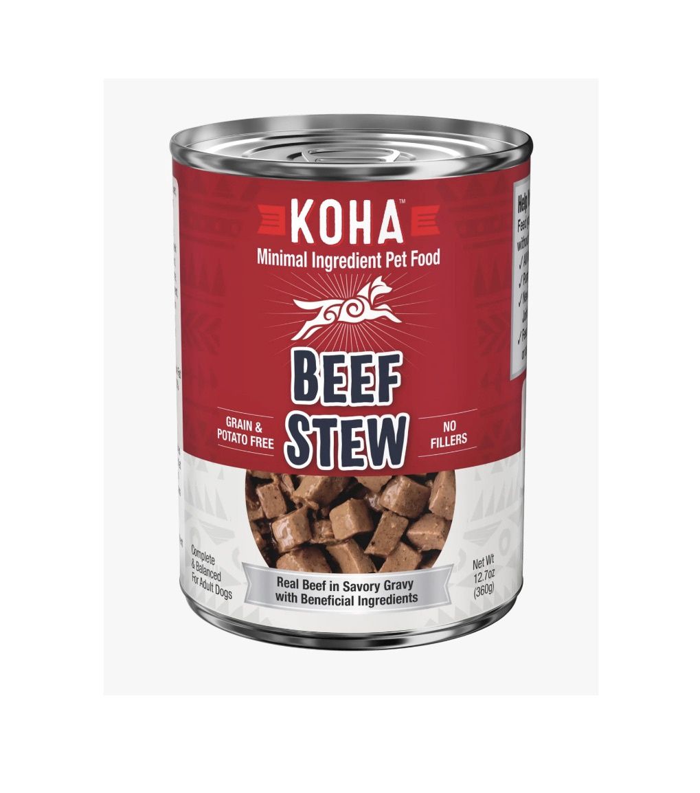 Koha Minimal Ingredient Wet Dog Food - Beef Stew