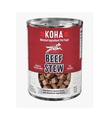Koha Minimal Ingredient Wet Dog Food - Beef Stew