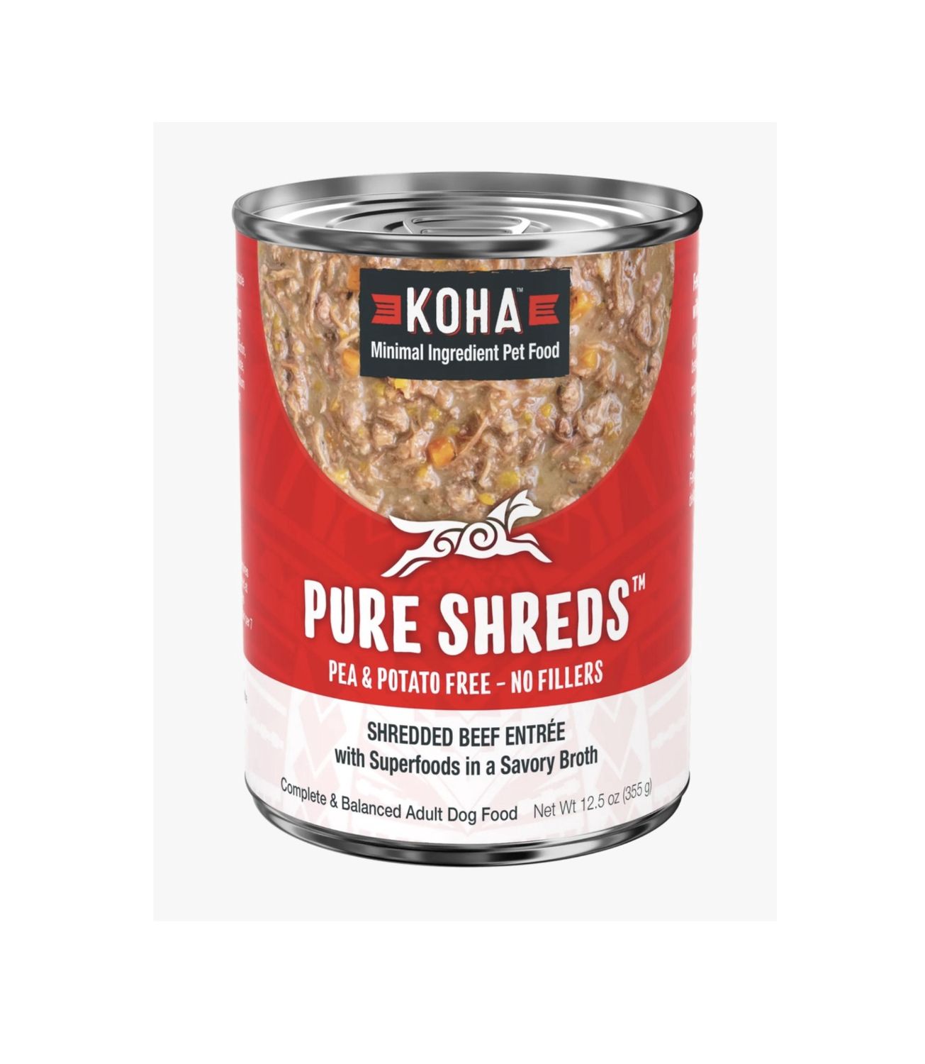 Koha Pure Shreds Wet Dog Food - Beef