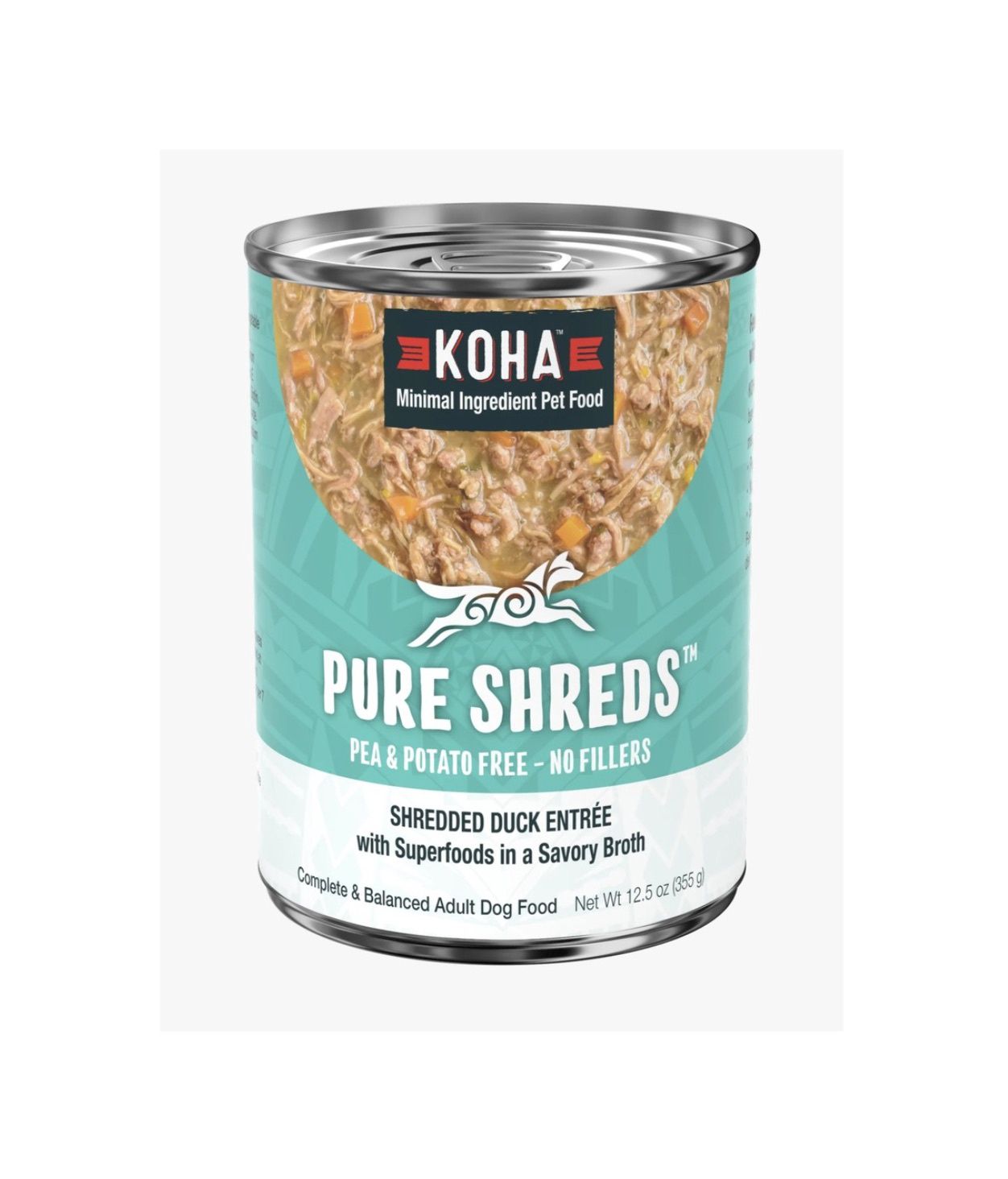 Koha Pure Shreds Wet Dog Food - Duck