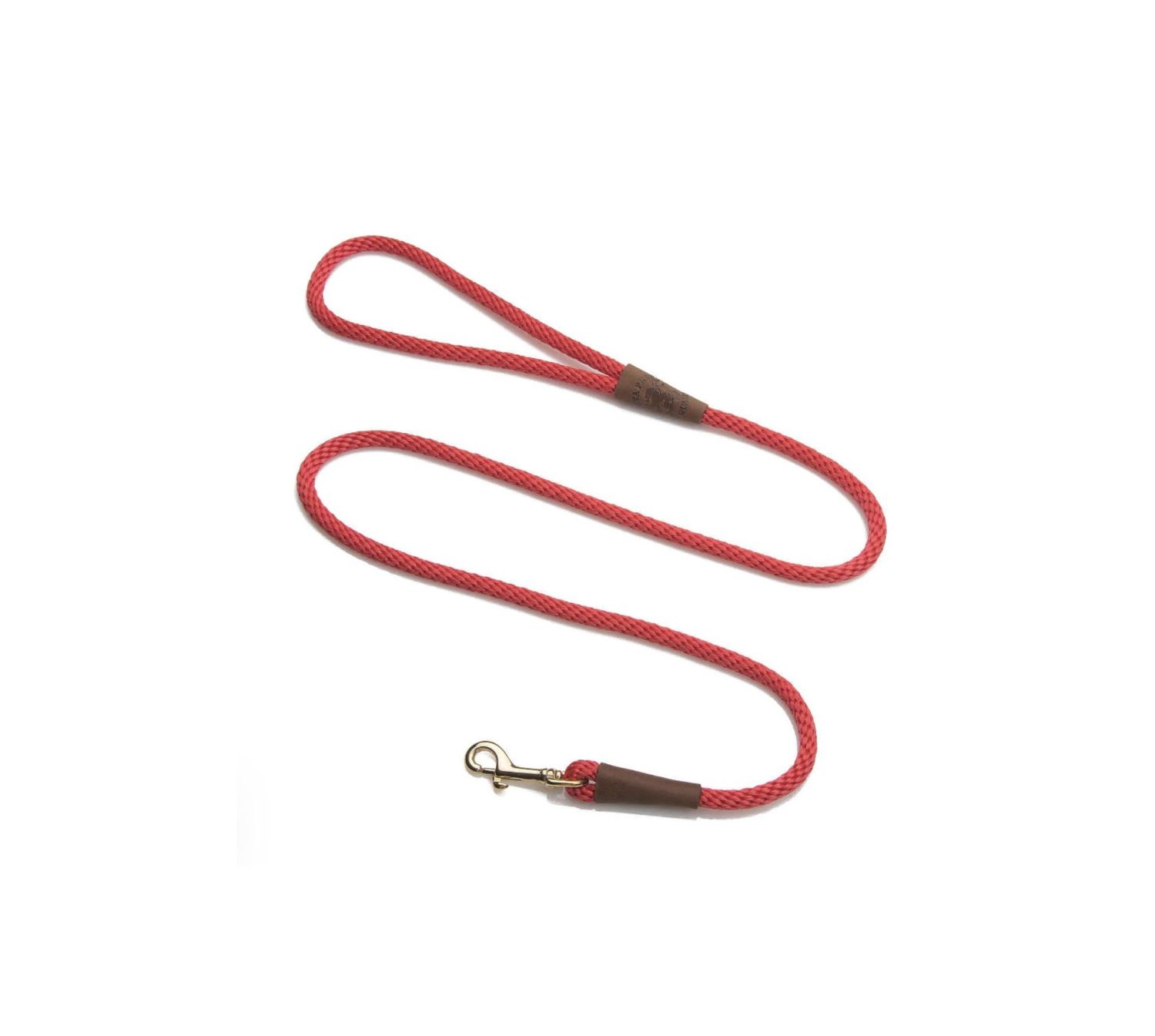 Mendota Pet Leashes - 1/2in x 6ft, Colour: Red