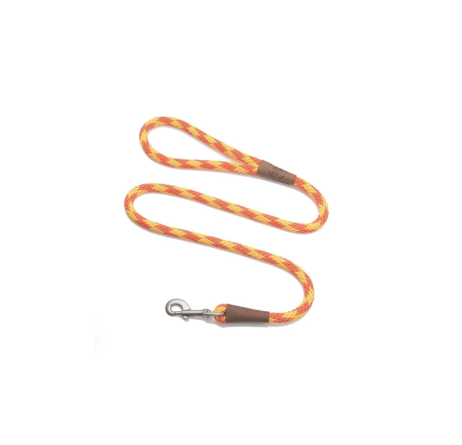 Mendota Pet Leashes - 3/8in x 4ft, Colour: Amber