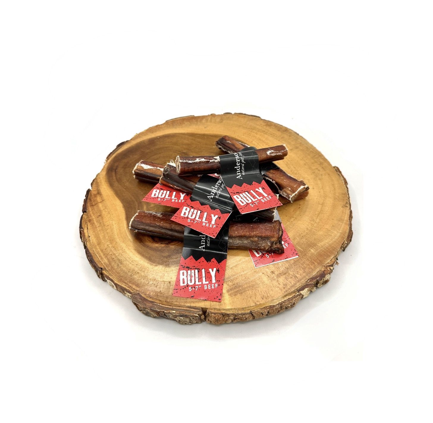 Natural Chews - Beef Bully Stick, Size: 5"-7"