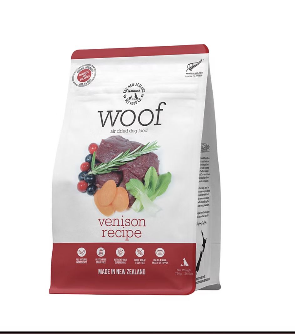 The New Zealand Pet Food Company Air Dried Dog Food - Venison, Size: 3.5oz