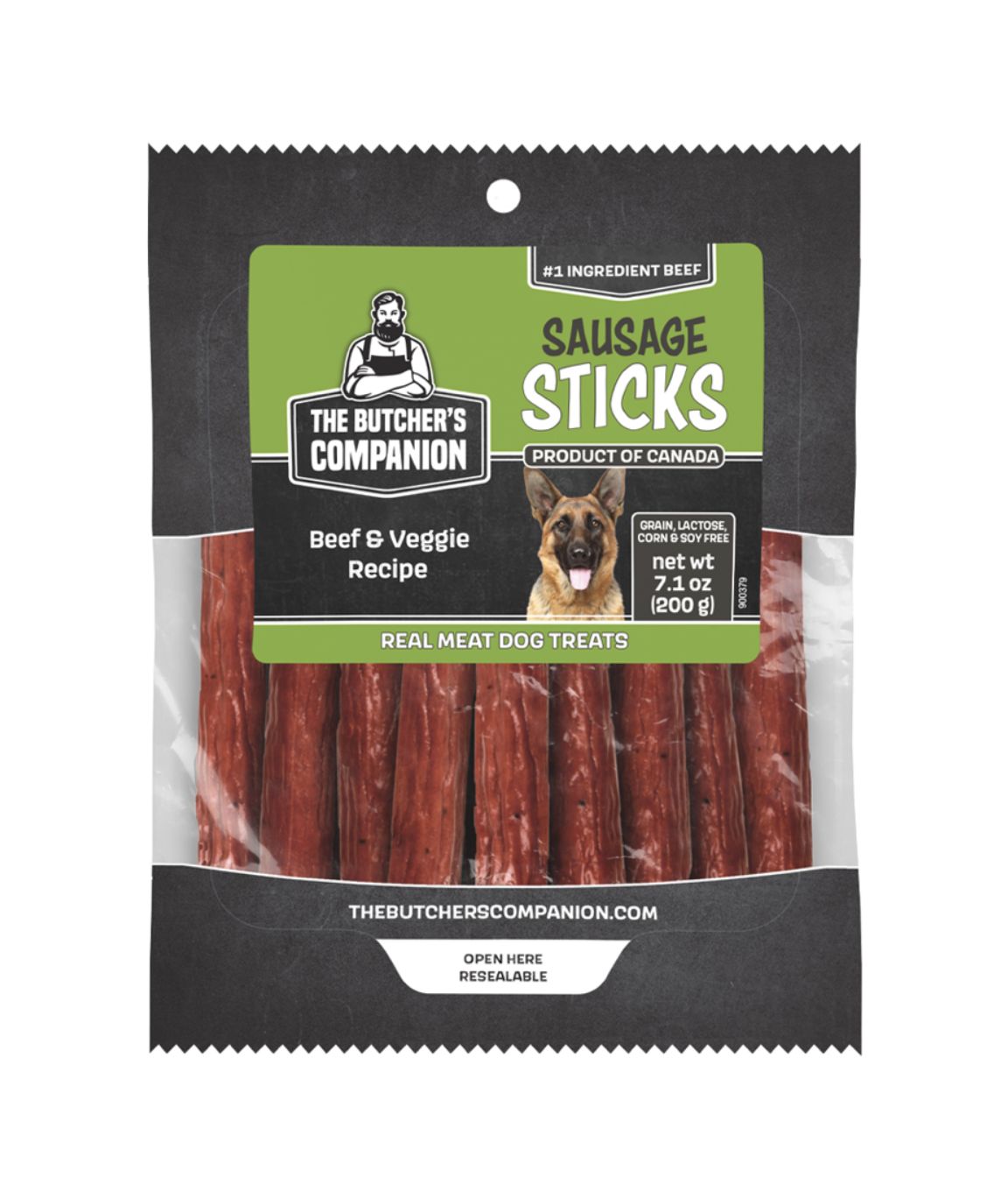 The Butcher's Companion Treats - Beef &amp; Veggie Sticks