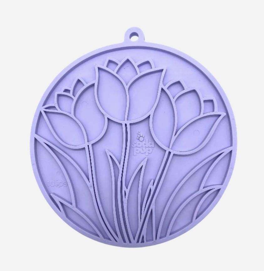 Sodapup eMat w/ Suction Cups - Tulips