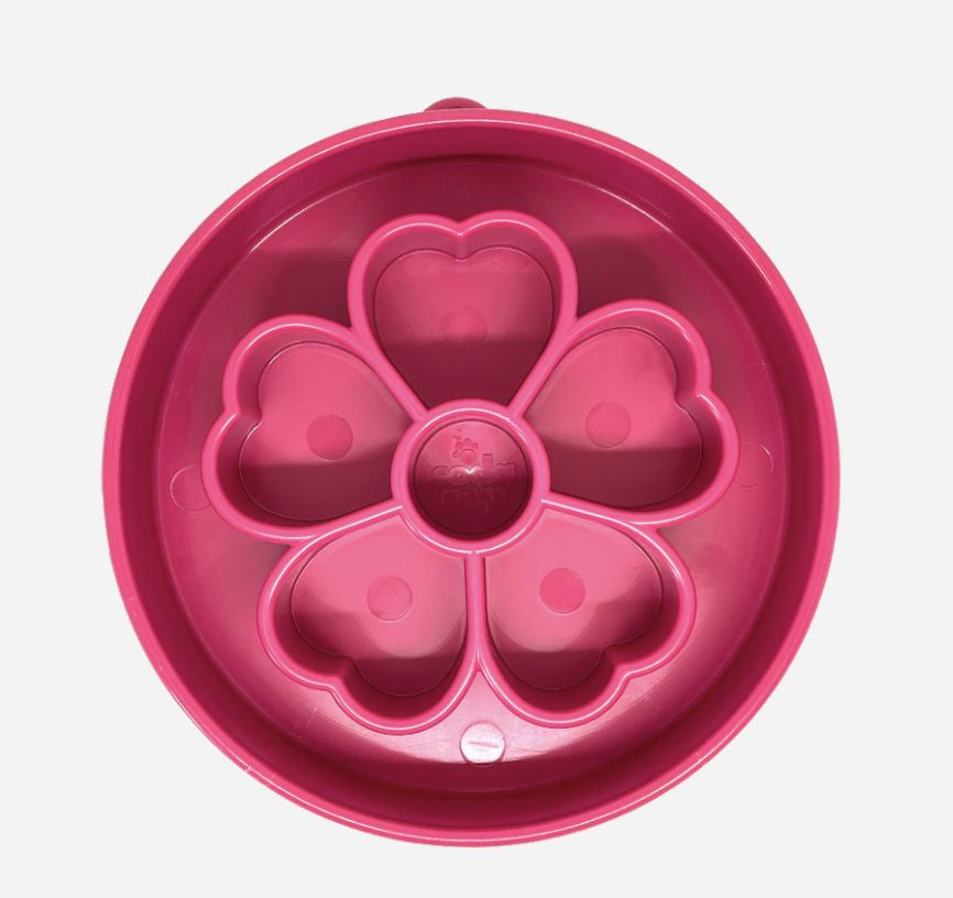 Sodapup eBowl Slow Feeder - Pink Flower