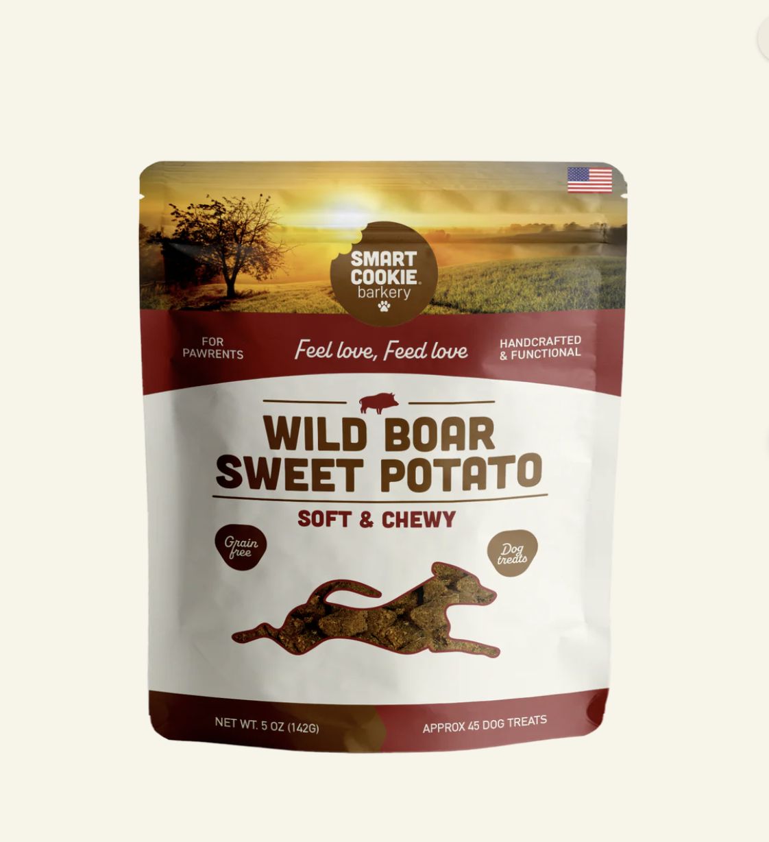 Smart Cookie Barkery Soft &amp; Chewy Dog Treats - Wild Boar &amp; Sweet Potato