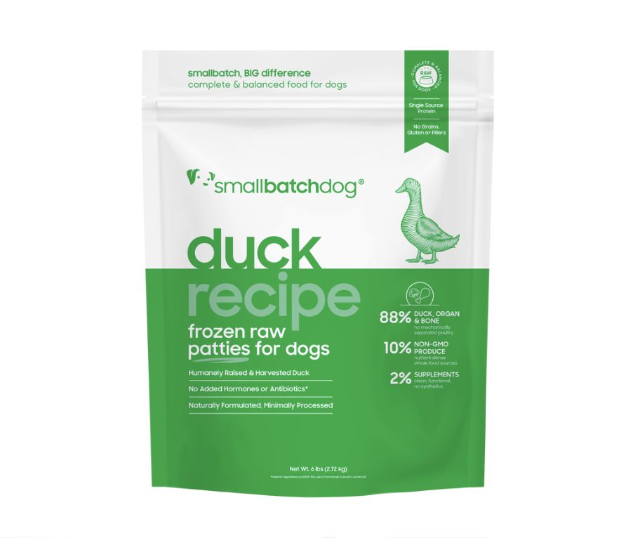 Small Batch Raw Dog Food - Duck, Size: 3lb