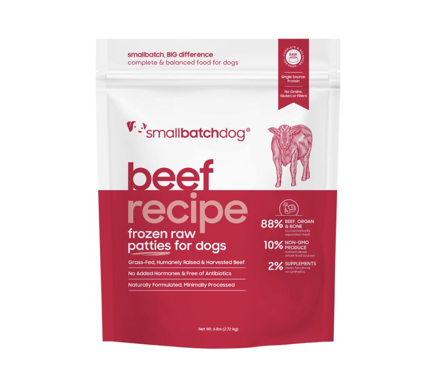 Small Batch Raw Dog Food - Beef, Size: 3lb