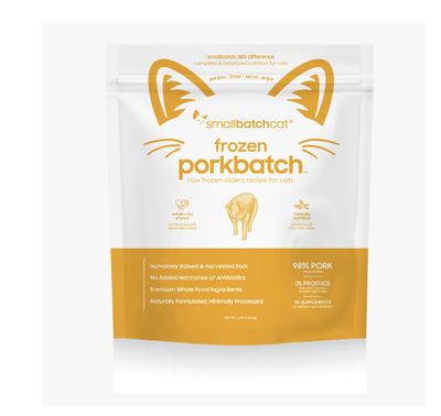 Small Batch Frozen Raw Cat Food - Pork