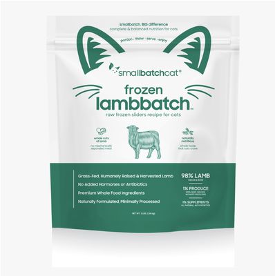 Small Batch Frozen Raw Cat Food - Lamb