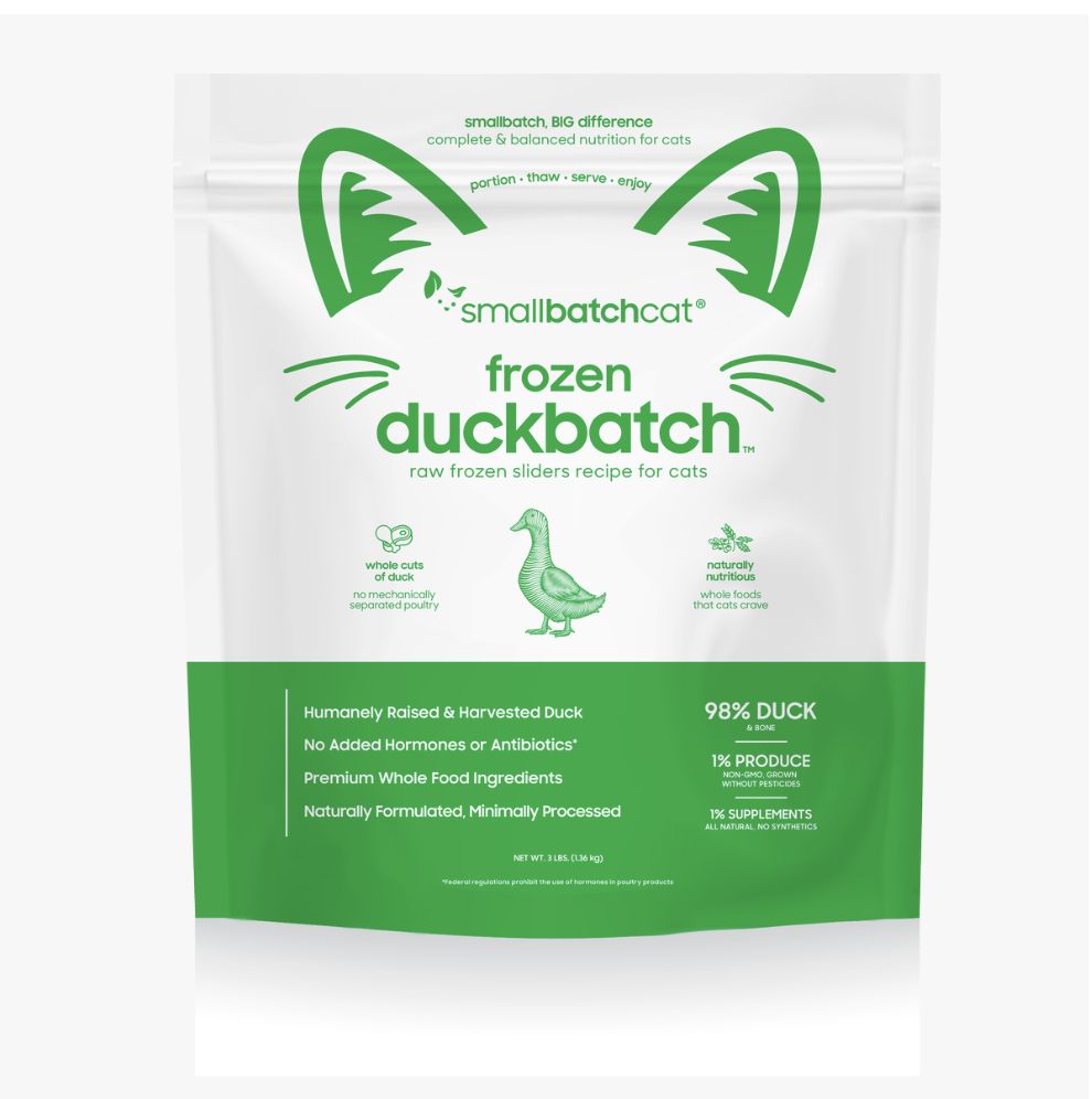 Small Batch Frozen Raw Cat Food - Duck