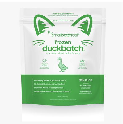 Small Batch Frozen Raw Cat Food - Duck