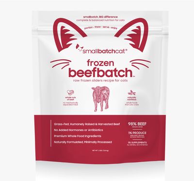 Small Batch Frozen Raw Cat Food - Beef