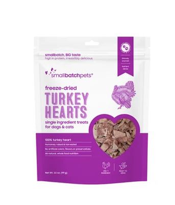 Small Batch Freeze Dried Treats - Turkey Hearts