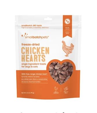 Small Batch Freeze Dried Treats - Chicken Hearts