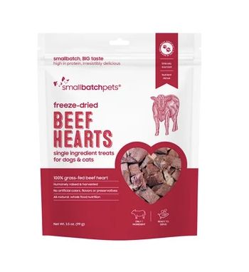 Small Batch Freeze Dried Treats - Beef Hearts