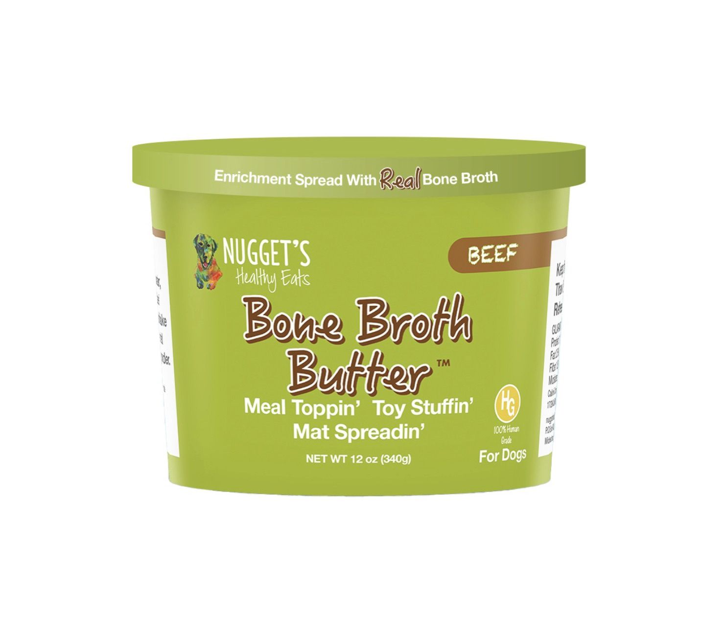 Nugget's Healthy Eats Bone Broth Butter - Beef
