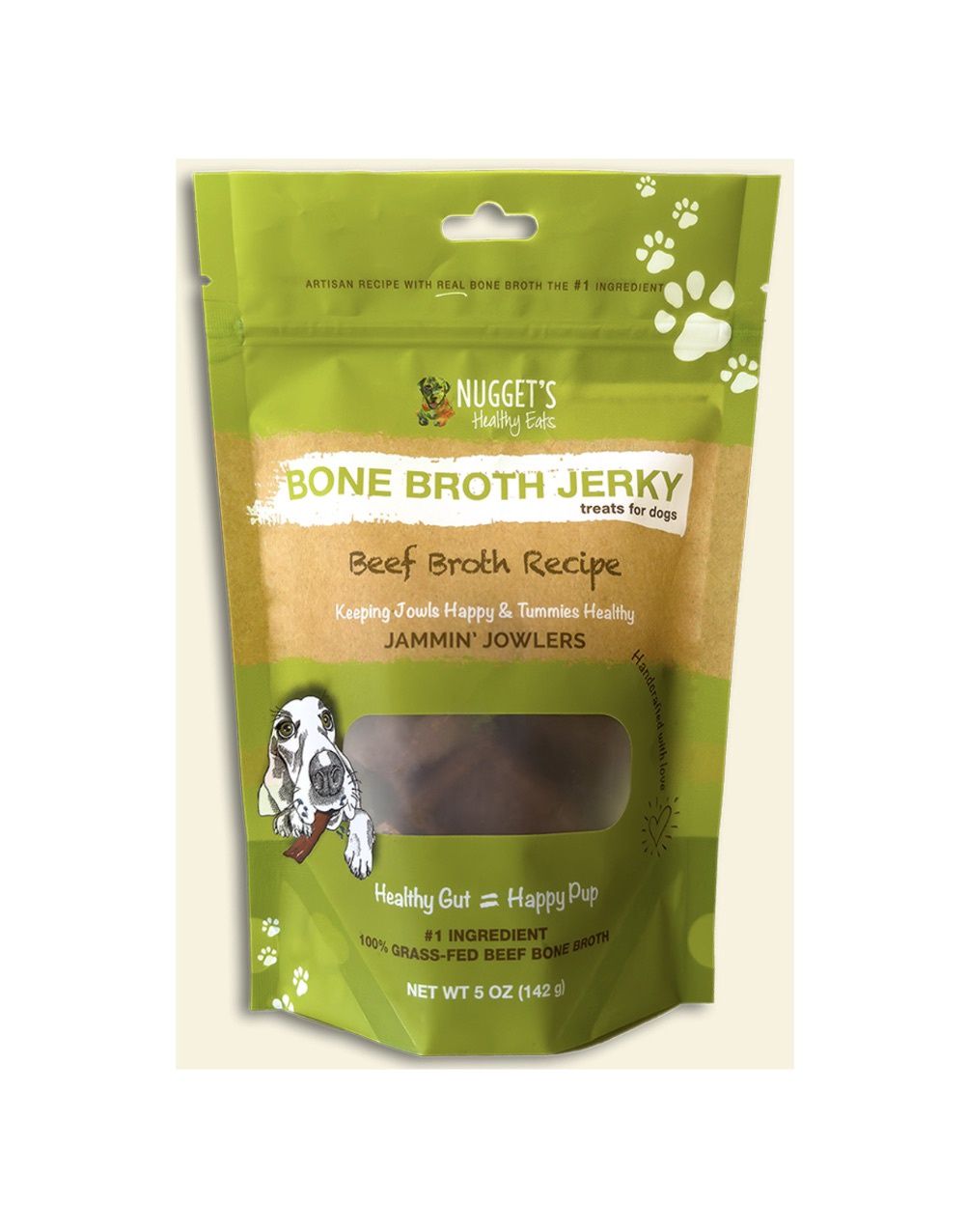Nugget's Healthy Eats Jammin' Jowlers Jerky - Beef Broth