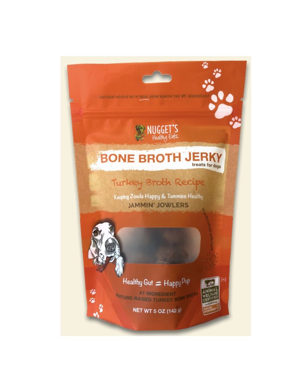 Nugget's Healthy Eats Jammin' Jowlers Jerky - Turkey Broth