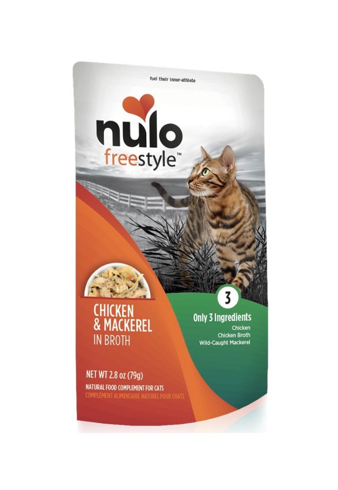 Nulo Freestyle Wet Cat Food Topper - Chicken &amp; Mackerel in Broth
