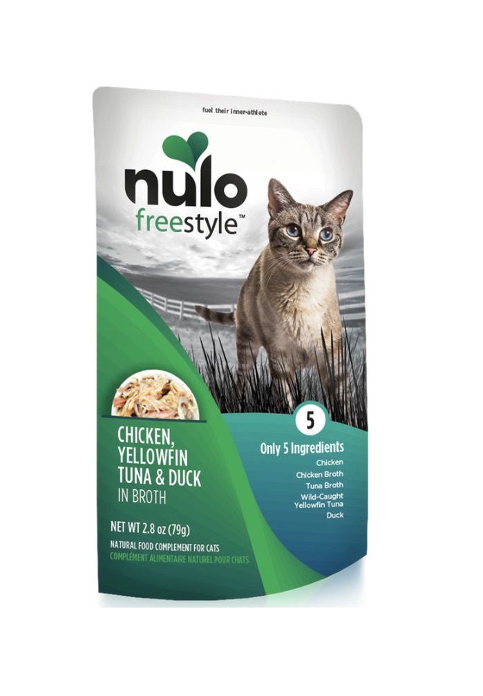 Nulo Freestyle Wet Cat Food Topper - Chicken, Yellowfin Tuna, &amp; Duck in Broth