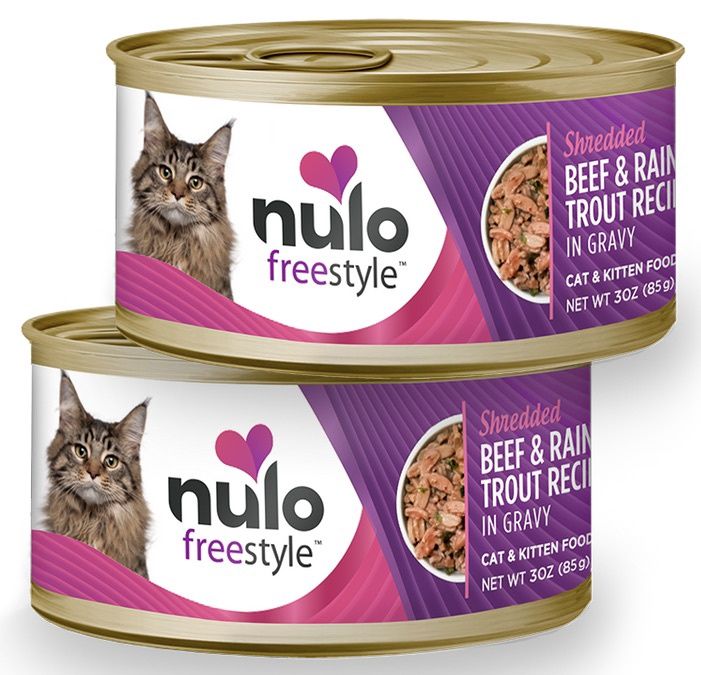 Nulo Freestyle Wet Cat Food - Shredded Beef &amp; Rainbow Trout