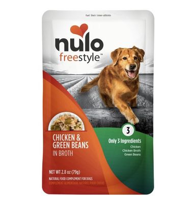 Nulo Freestyle Wet Dog Food Topper - Chicken &amp; Green Beans in Broth