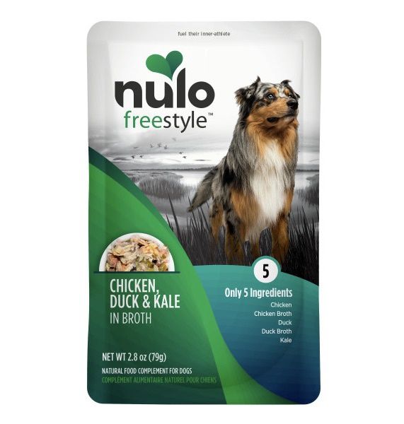 Nulo Freestyle Wet Dog Food Topper - Chicken, Duck, &amp; Kale in Broth