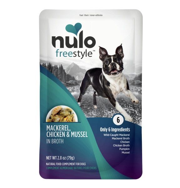 Nulo Freestyle Wet Dog Food Topper - Mackerel, Chicken, &amp; Mussel in Broth