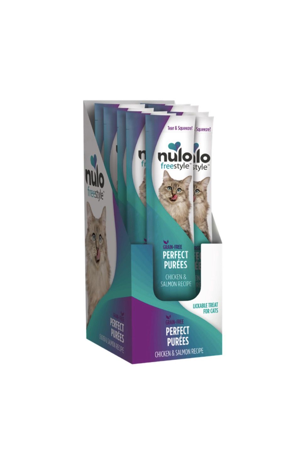 Nulo Perfect Purees Cat Treats - Chicken &amp; Salmon