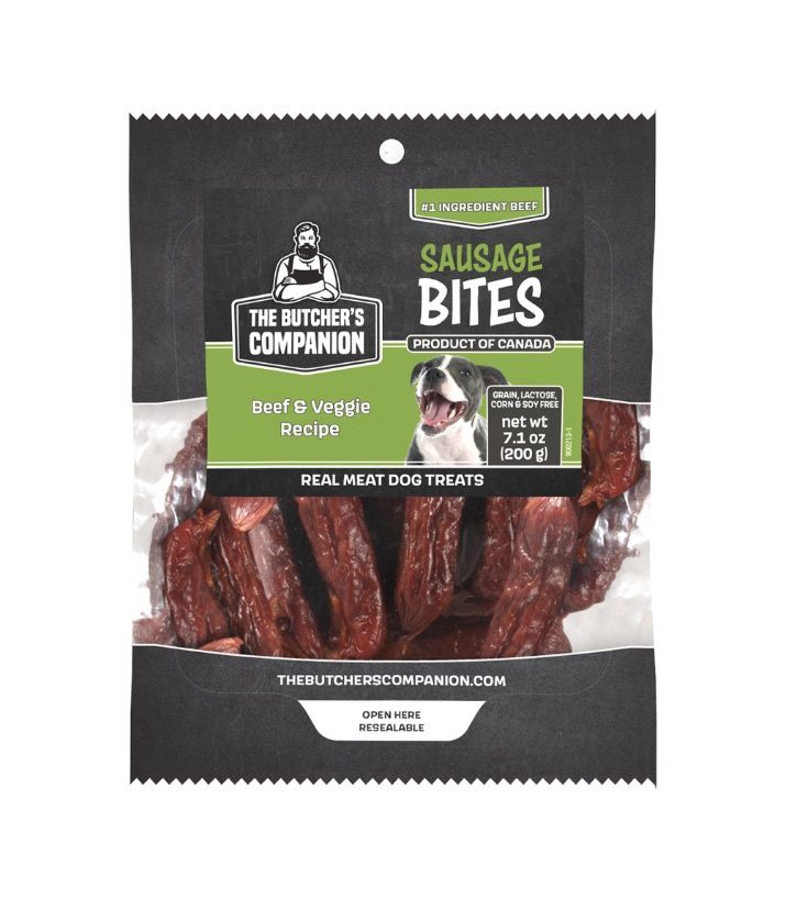The Butcher's Companion Treats - Beef &amp; Veggie Bites