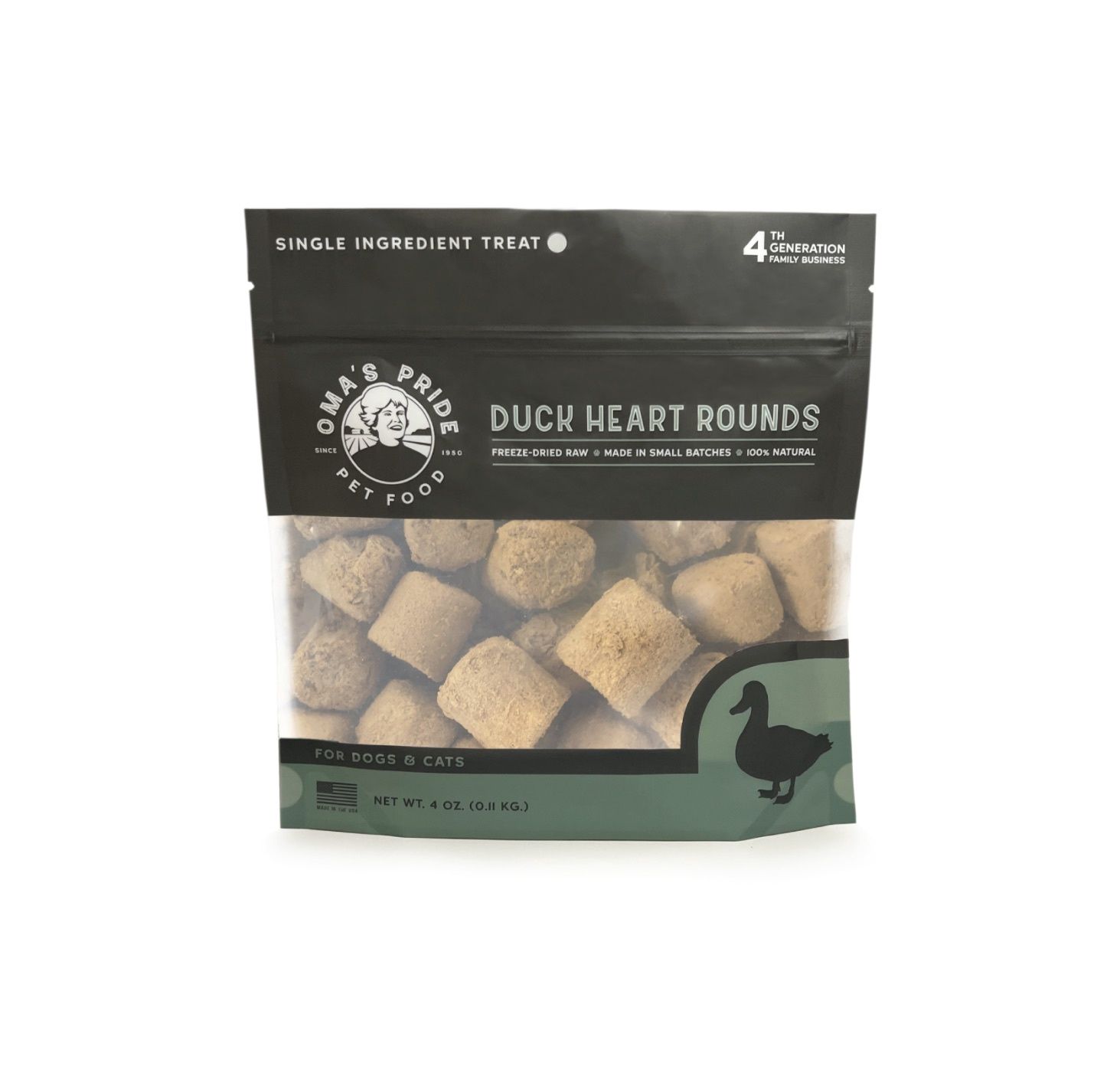 Oma's Pride Duck Heart Rounds